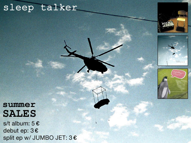 SLEEP TALKER: special summer sales