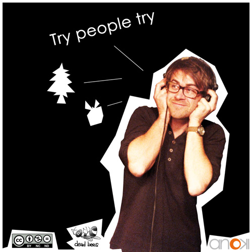 Dead Bees records sing Christmas: Try People Try - Back Cover